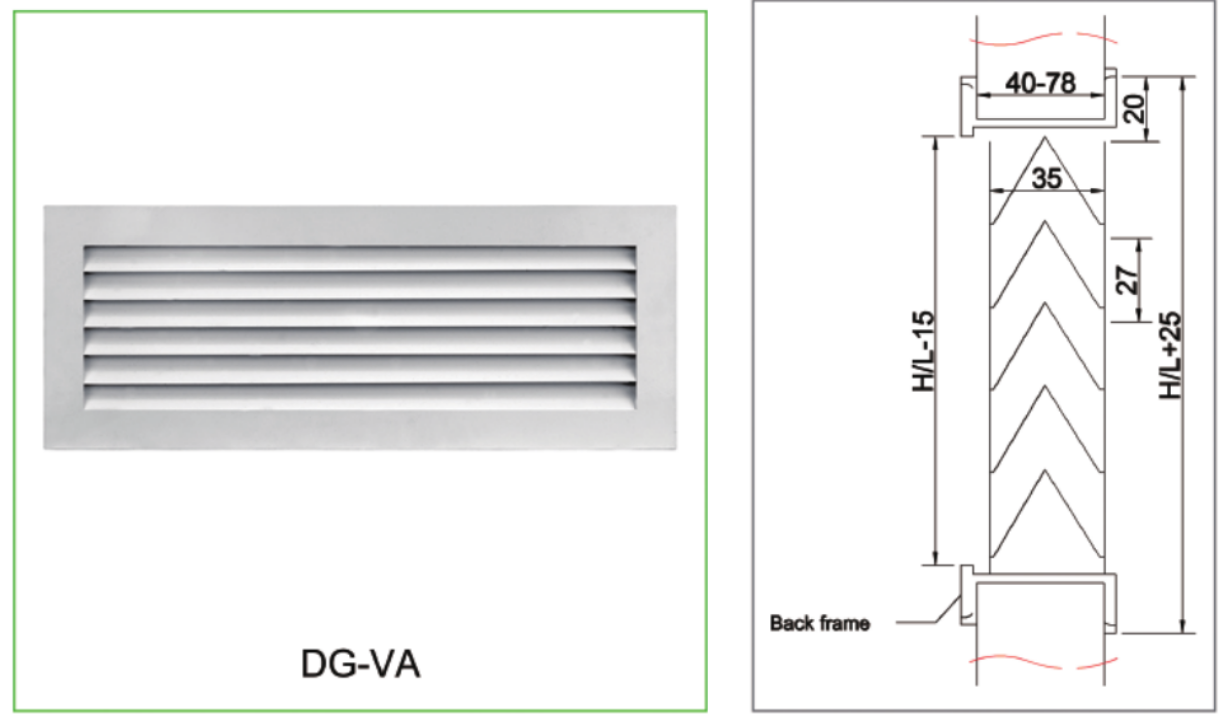 Hvac System Foshan Shunde Vcare Exhaust Air Ventilation Register Aluminium Duct Access Door Grilles
