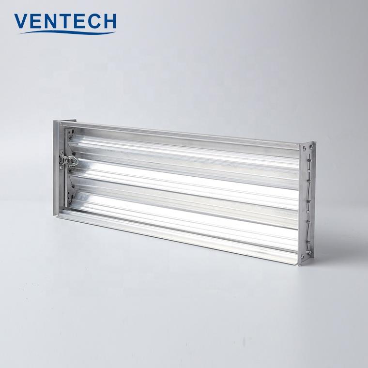 Hvac System Exhaust Air Duct Fan Silent Axial Flow Supply Opposed Blades Dampe For Ventilation