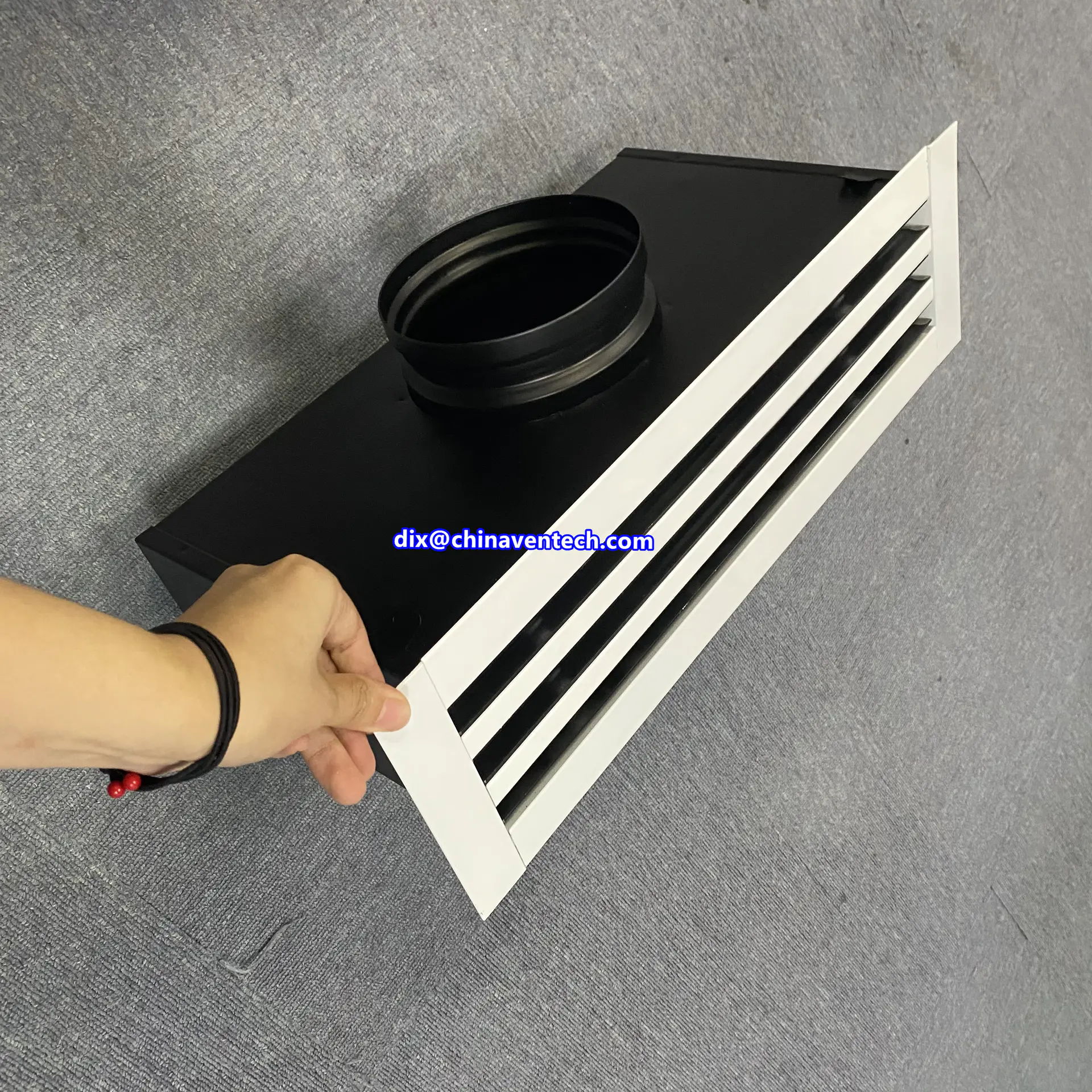 HVAC Size Customized Aluminum Air Supply Linear Slot Diffuser with Plenum Box