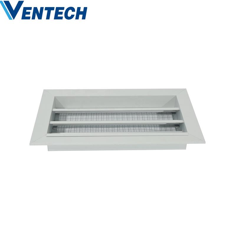 Hvac Aluminum Air Conditioner Adjustable Exhaust Fresh Air Vent Ventilation Oustside Wall Waterproof Air Louvers
