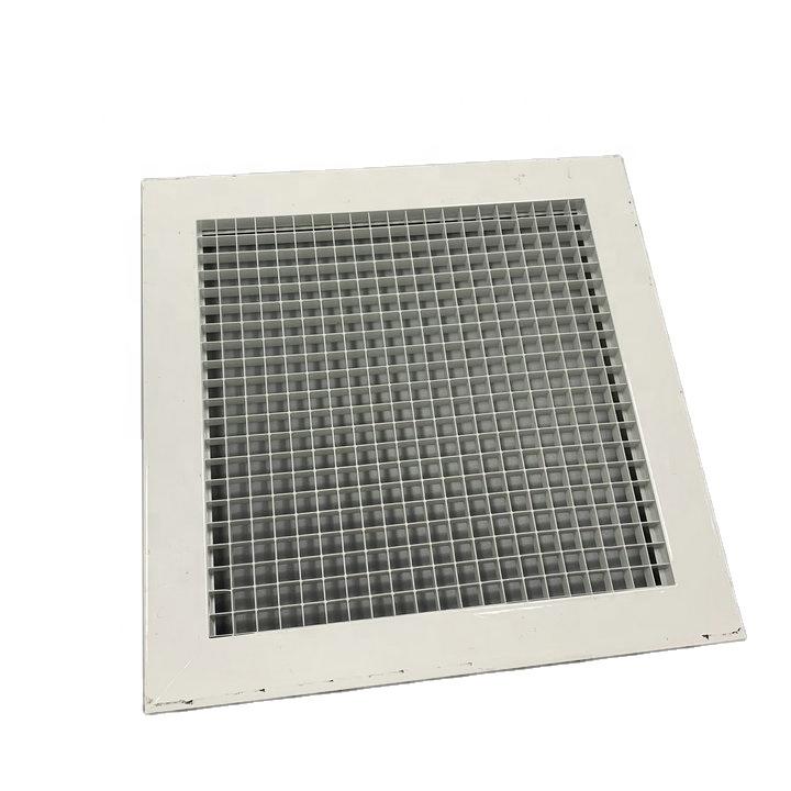 Hvac Aluminium And Steel Egg Crate Grilles Return Air Grilles With Neck Adapor For Ventilation