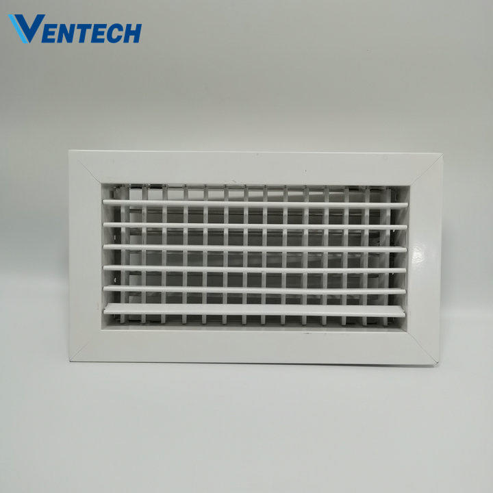 Hvac Aluminum Conditioning Adjustable Double Deflection Grille Air Wall Vent Fresh Supply Air Ventilation Grilles