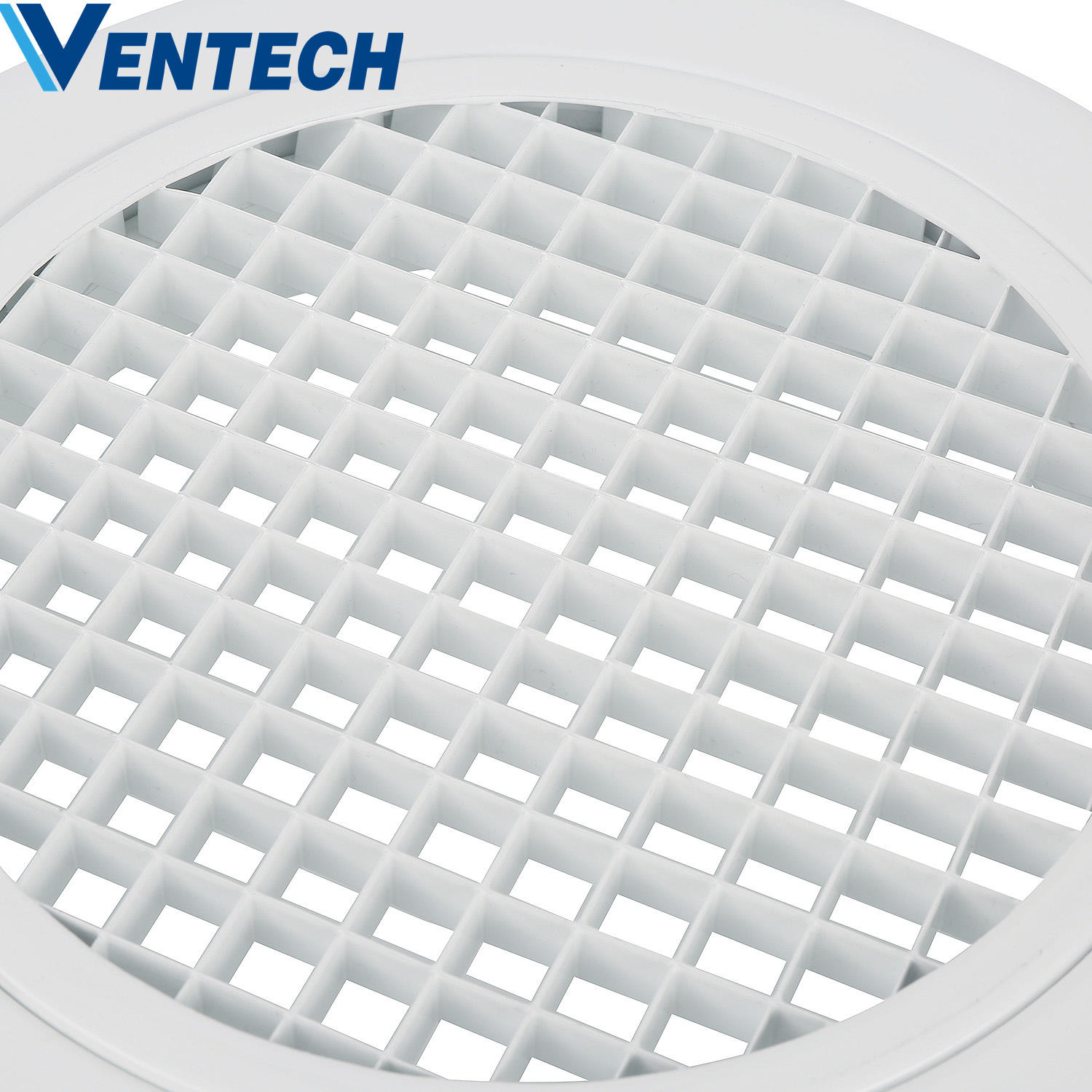VENTECH Abs Ceiling Air Vent Circular Diffuser Plastic Round Eggcrate Grilles For Kitchen Ventilation