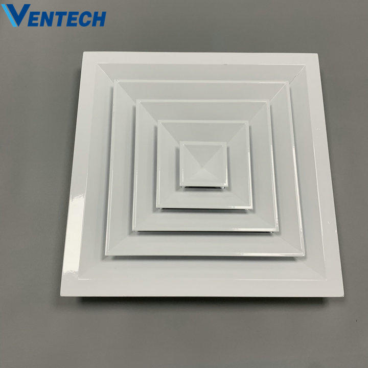VENTECH Hvac Aluminum Exhaust Ceiling Conditioning Square Air Outlet Duct Diffuser