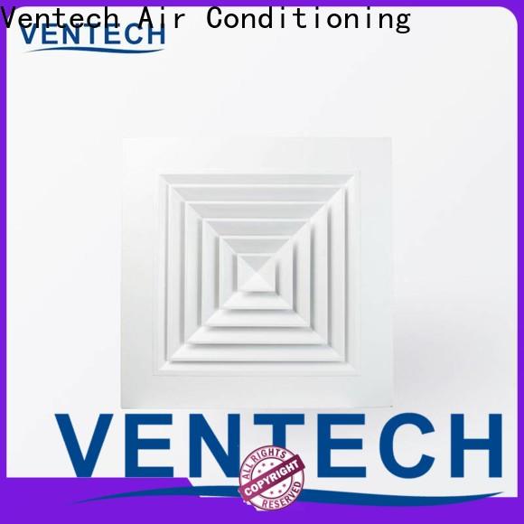 Ventech square swirl diffuser series for long corridors