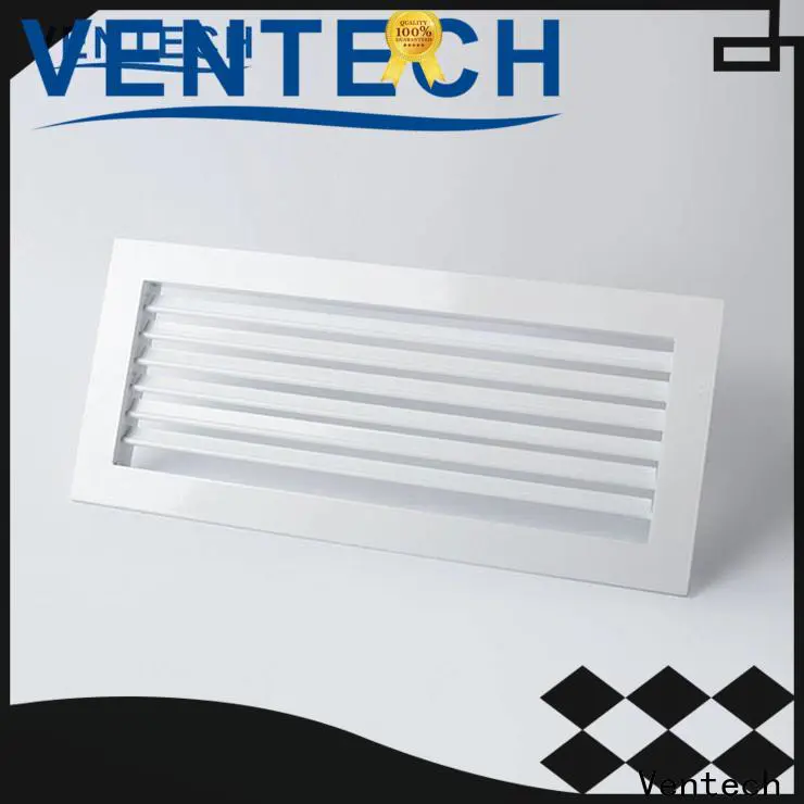 Ventech ducted heating return air grille series for long corridors