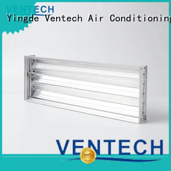 Ventech vent damper manufacturer for long corridors