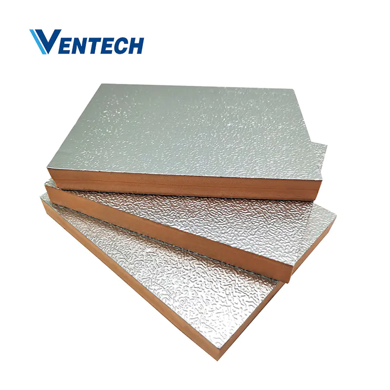 Aluminum foil phenolic foam board thickness 30mm for HVAC air duct