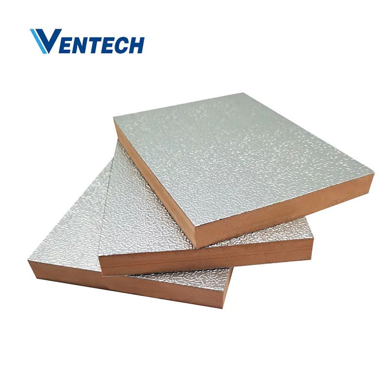 Aluminum foil phenolic foam board thickness 30mm for HVAC air duct
