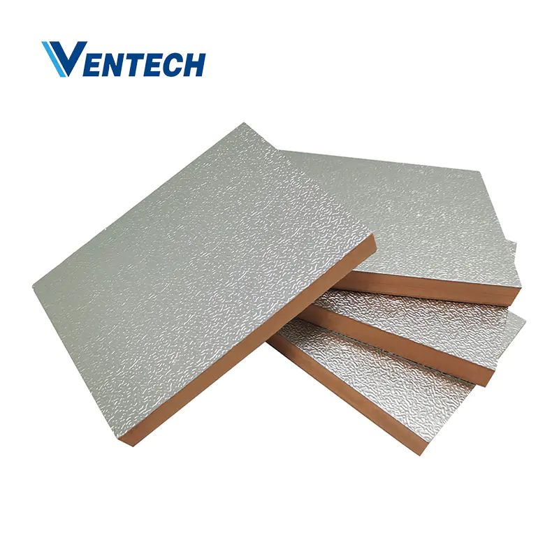 Phenolic foam pre-insulated duct panel 20mm UL 181 for HVAC system