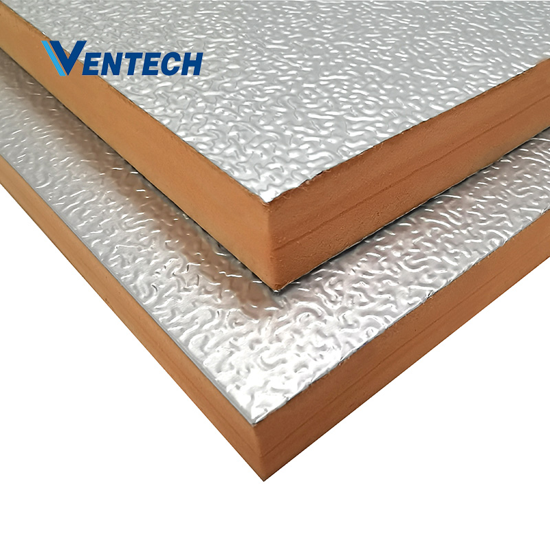 Phenolic foam pre-insulated duct panel 20mm UL 181 for HVAC system