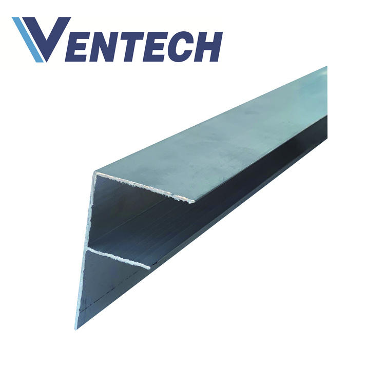 Aluminum F Flange for HVAC phenolic pre insulation air duct panel used