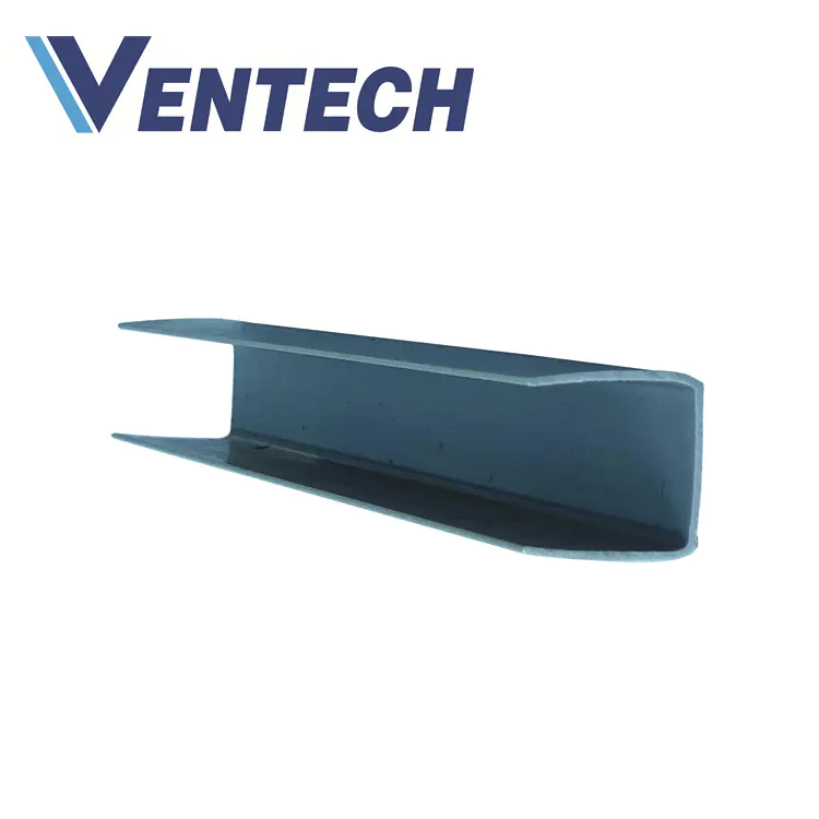 PVC U Section Bar for Phenolic pre-insulated air duct HVAC system