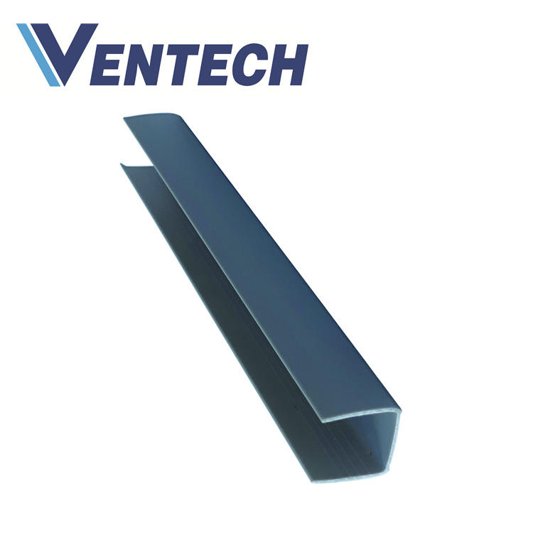 PVC U Section Bar for Phenolic pre-insulated air duct HVAC system