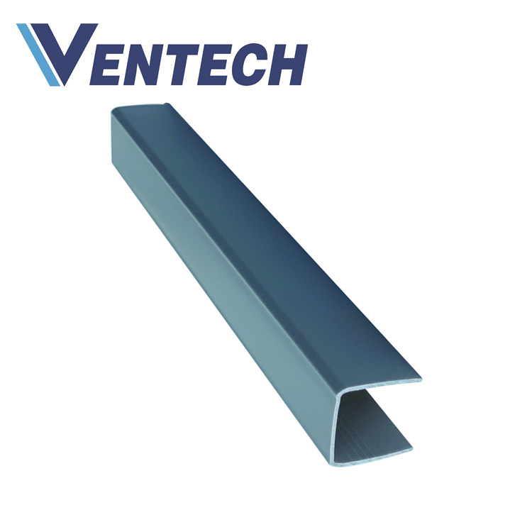 PVC U Section Bar for Phenolic pre-insulated air duct HVAC system