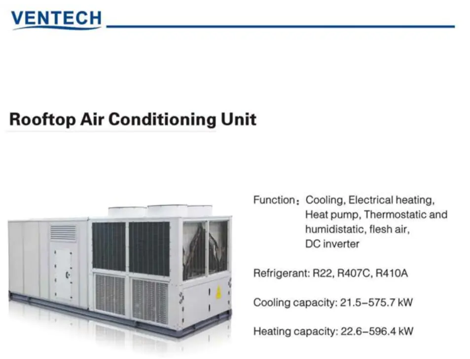 Rooftop air conditioning unit/Rooftop package unit for HVAC system Central Air Conditioners
